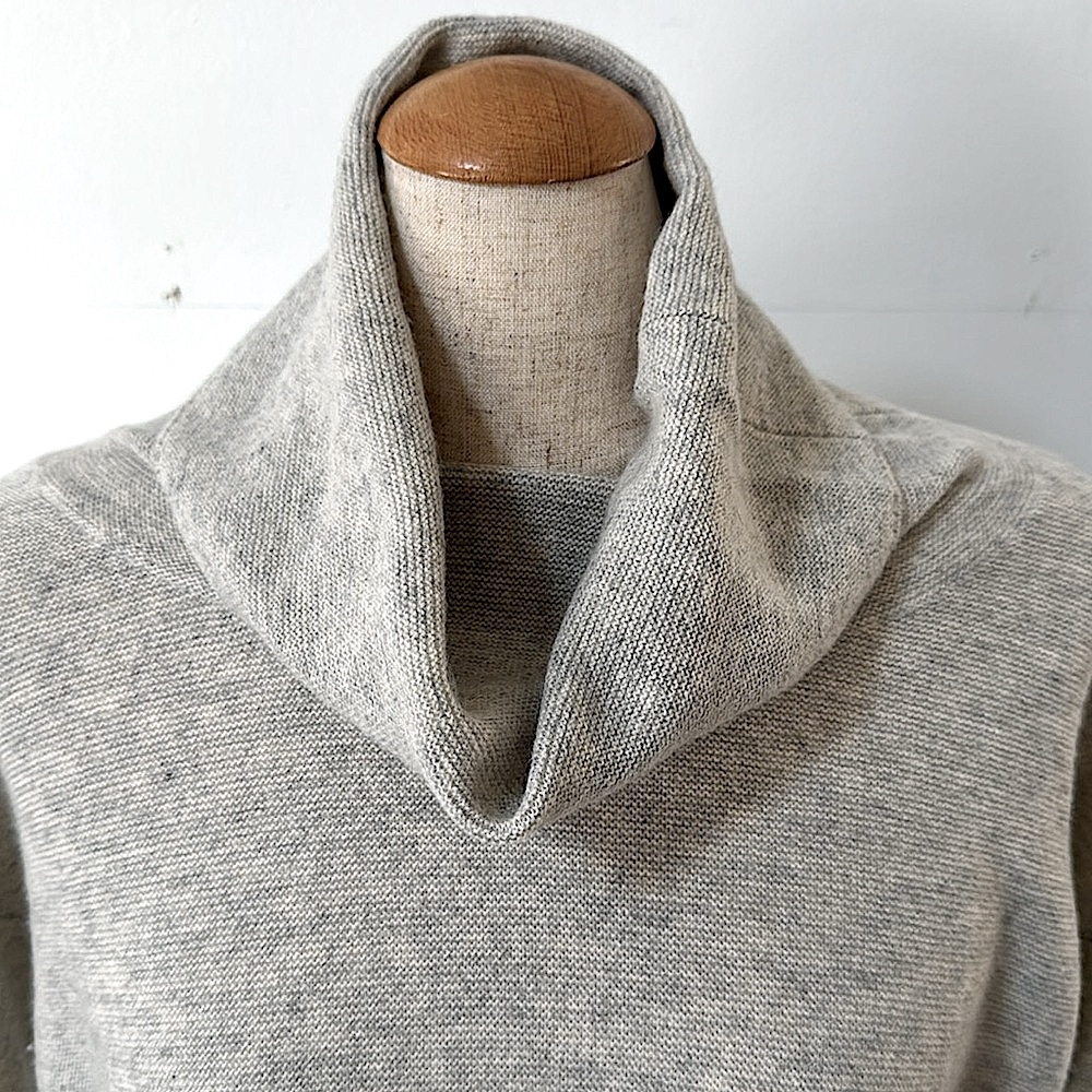 NWOT!! Kier +J 100% Cashmere Light Gray Marled Sweater! S - Picture 4 of 7